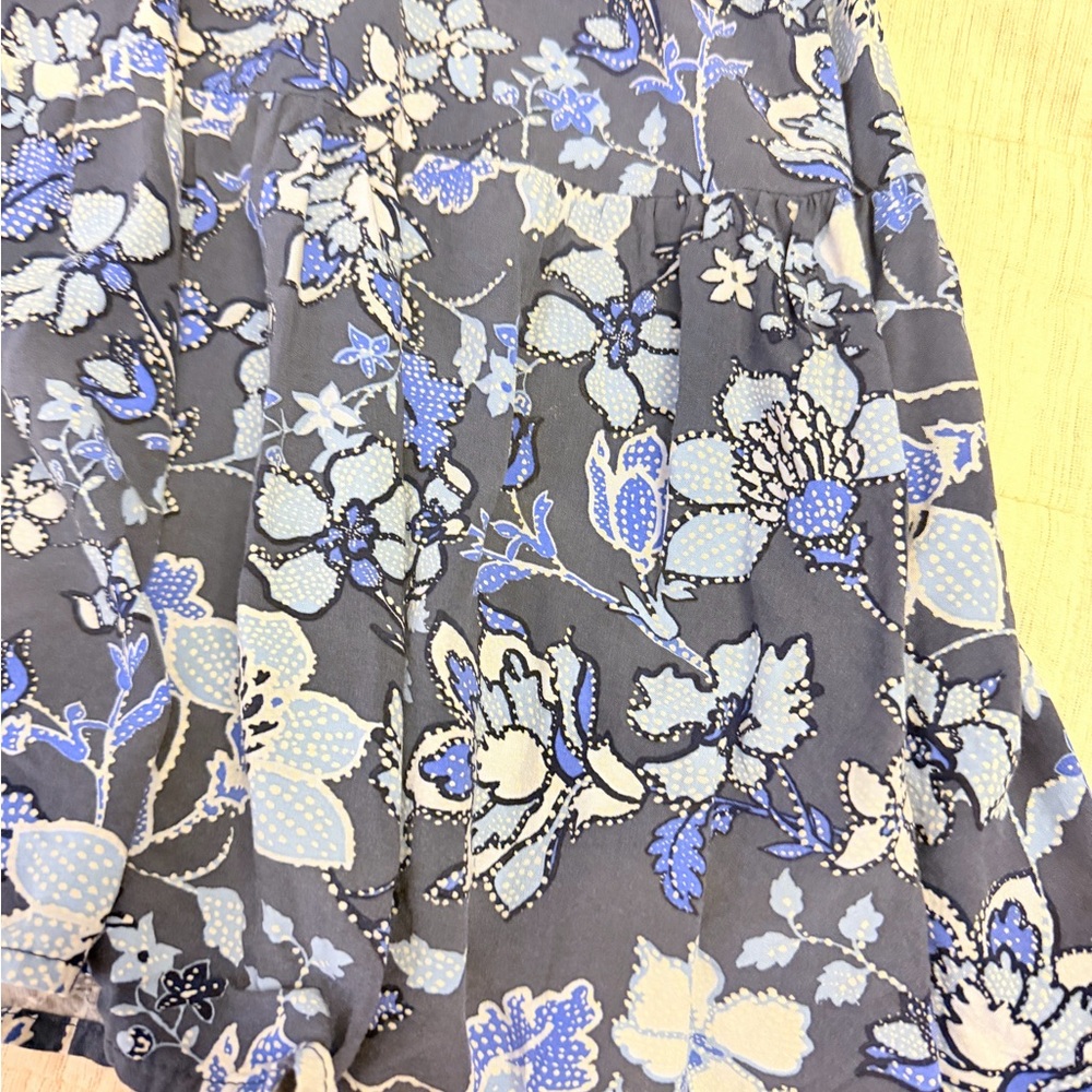 GAP Blue and Gray Floral Dress